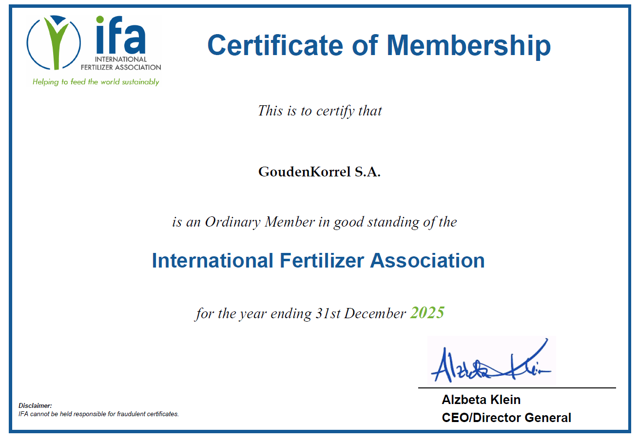 Certyficate of Membership IFA 2025 Certyficate of Membership IFA 2025